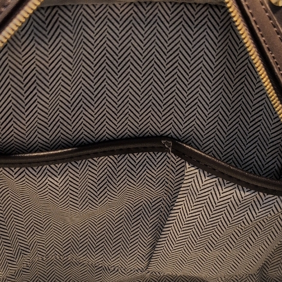 Steve Madden Dark Brown Satchel with Gold Studs - Picture 9 of 11